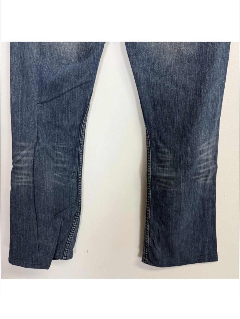 Allen B Jeans Womens 28 Blue Bootcut Y2K Studded Rhinestone Denim Made in USA - Picture 4 of 13